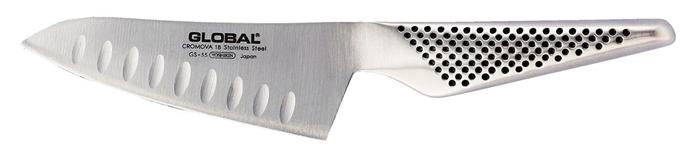 Global GS Series GS-55 ORIENTAL SANTOKU KNIFE FLUTED 12cm in Canada 