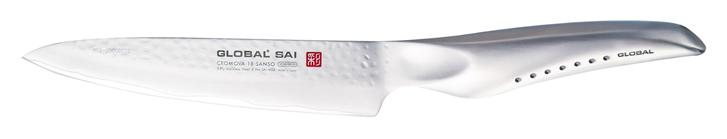 Global SAI-Utility Knife 14.5 cm, Hammered Finish in Canada 
